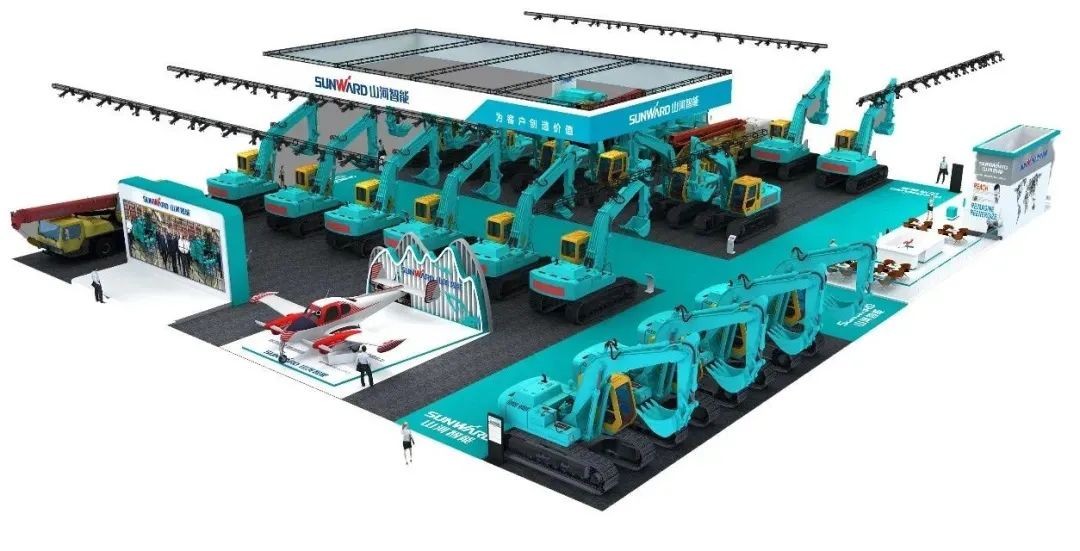 進(jìn)場(chǎng)布展！2021年長(zhǎng)沙國(guó)際工程機(jī)械展倒計(jì)時(shí)，山河智能展區(qū)亮點(diǎn)提前劇透