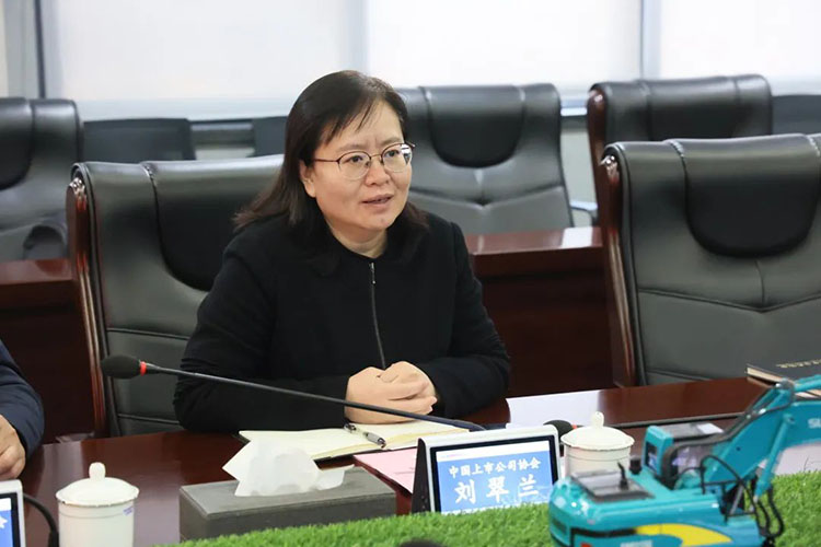 中國(guó)上市公司協(xié)會(huì)黨委委員、副秘書長(zhǎng)劉翠蘭一行調(diào)研山河智能