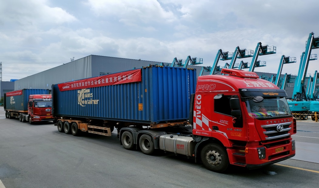 海外銷售同比增長超200%！山河智能高空機械闊步“出?！? width=