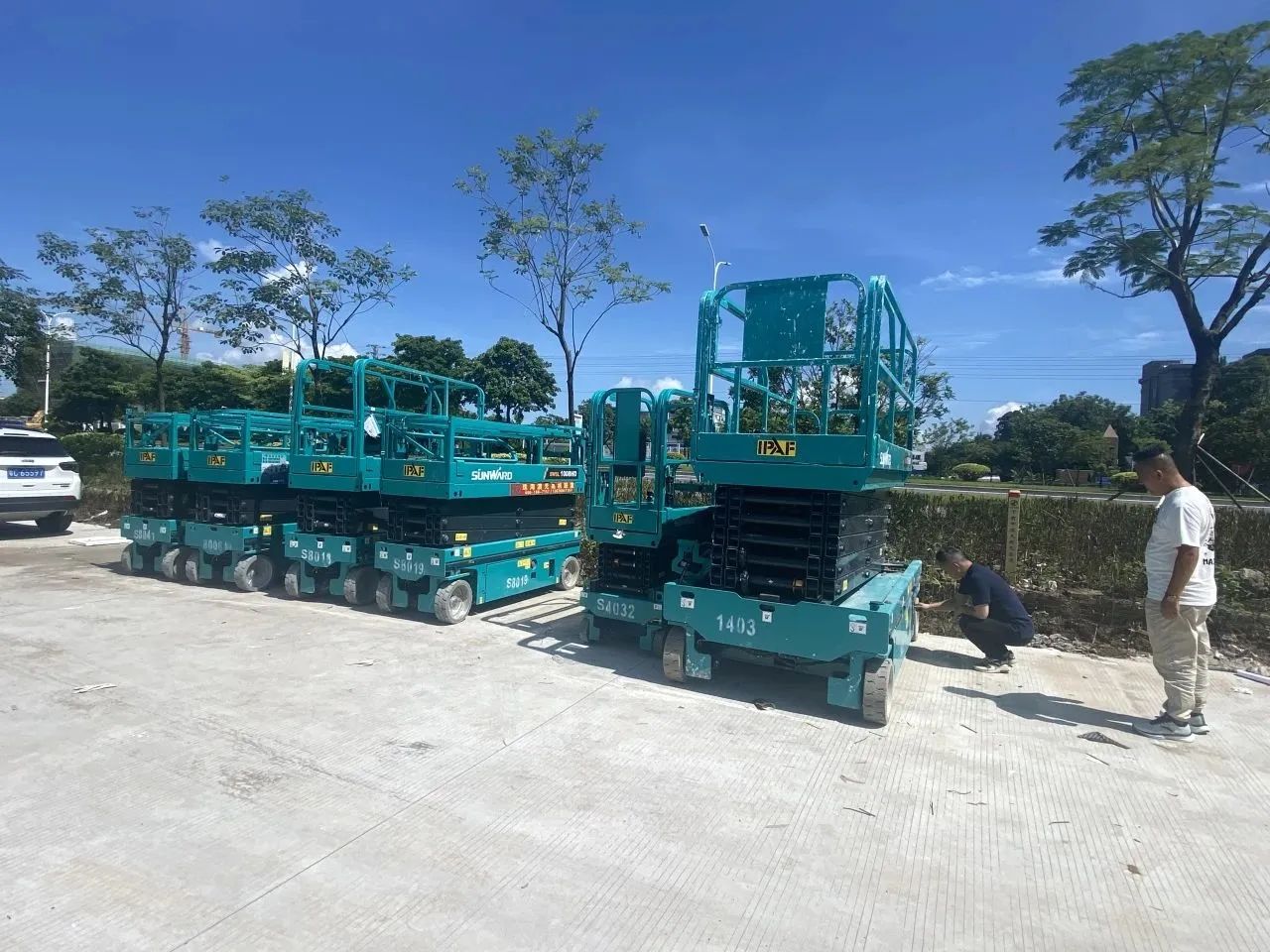 品質(zhì)山河，用心服務(wù)！山河智能高空機(jī)械服務(wù)萬里行走進(jìn)華南