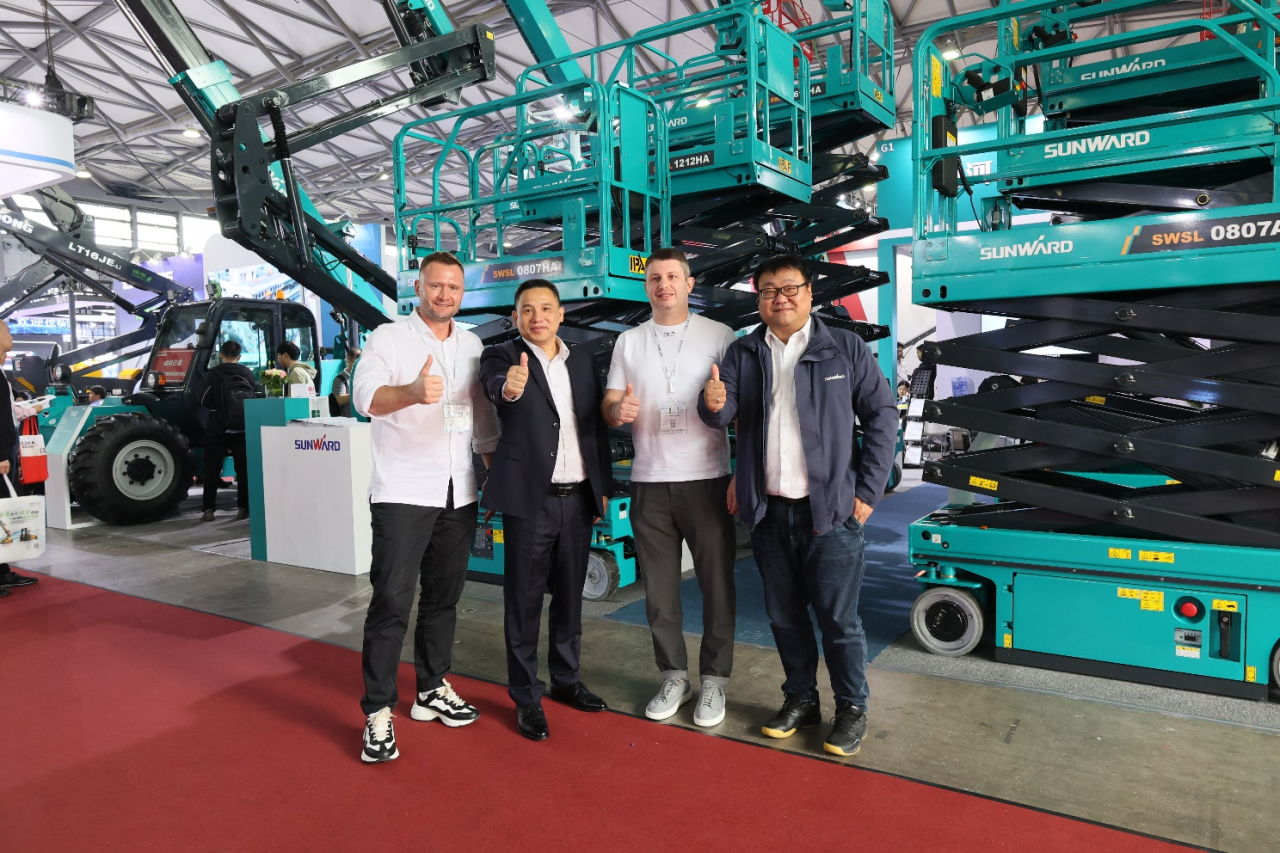 精品出擊，閃耀魔都！山河智能全系列高空機械亮相2023亞洲國際高空展