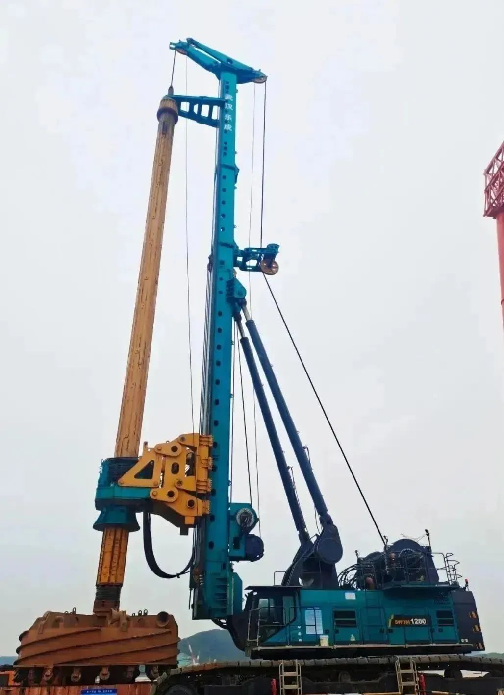 全面告捷！山河智能超級旋挖鉆機(jī)圓滿完成甬舟鐵路西堠門公鐵兩用大橋樁基施工任務(wù)