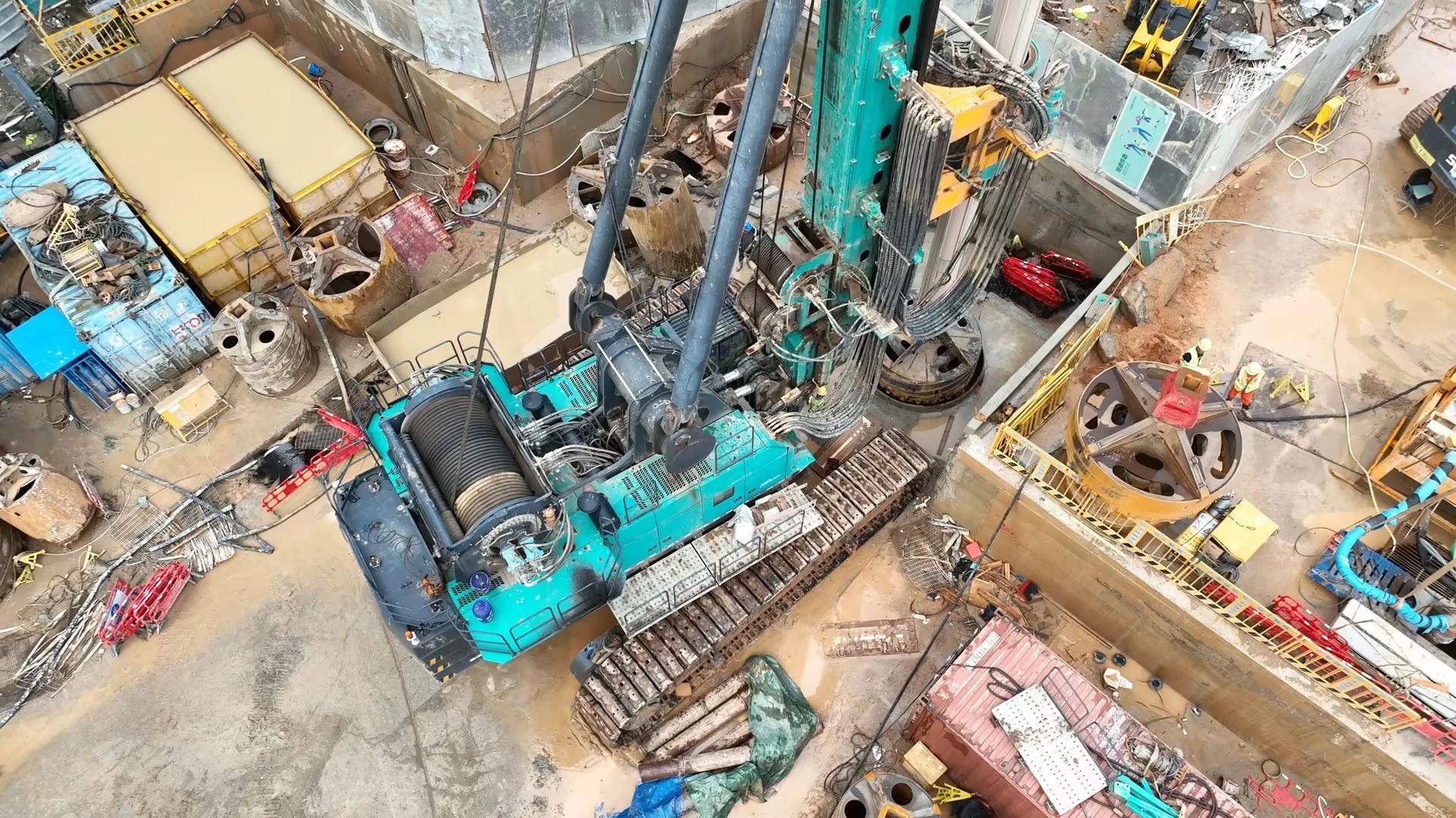 性能突出，超強(qiáng)助力！山河智能旋挖鉆機(jī)助力深圳地鐵五和站施工