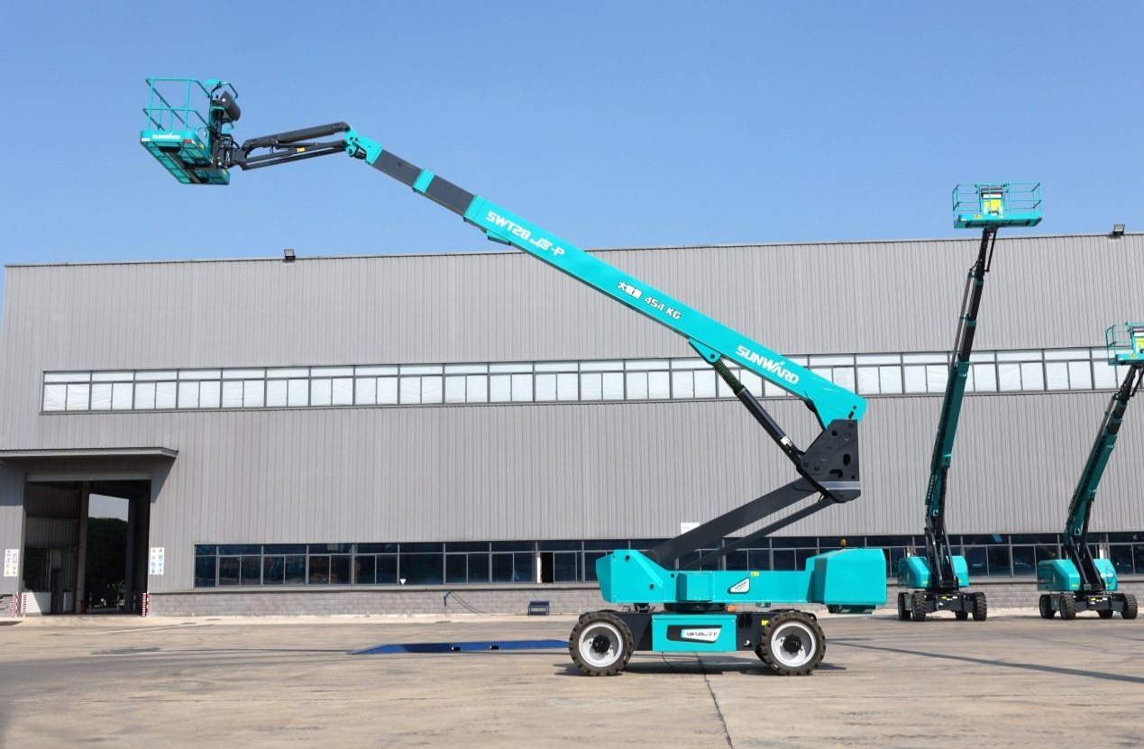 高可靠、高安全、高性能！山河智能新一代P系列電動(dòng)臂式高空作業(yè)平臺(tái)成功下線