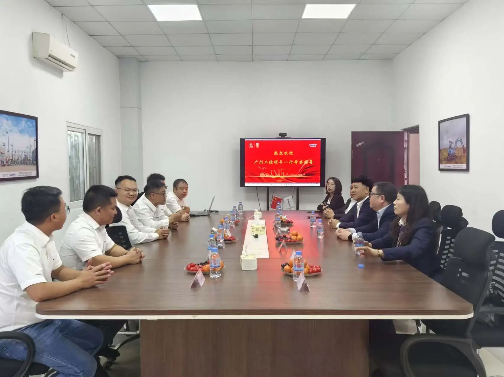 廣州工控集團黨委書記、董事長景廣軍率隊考察山河智能柬埔寨子公司