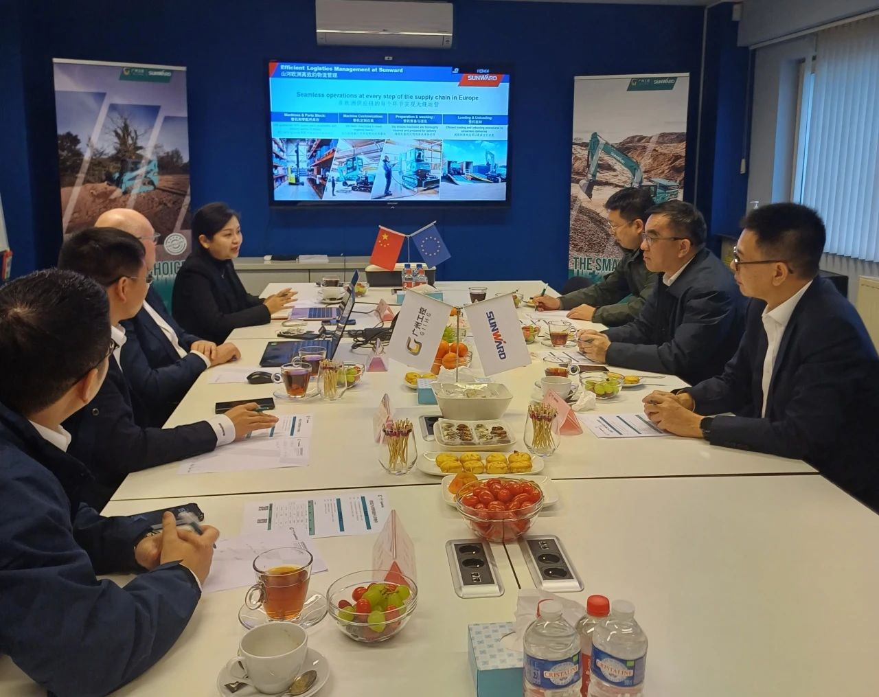 廣州工控集團總經(jīng)理王福鑄率隊考察山河智能歐洲子公司