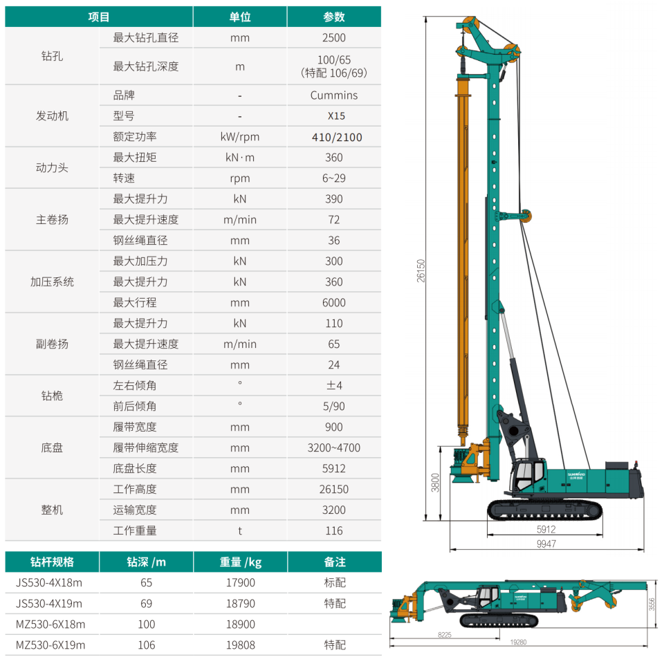 大型多功能旋挖鉆機(jī)