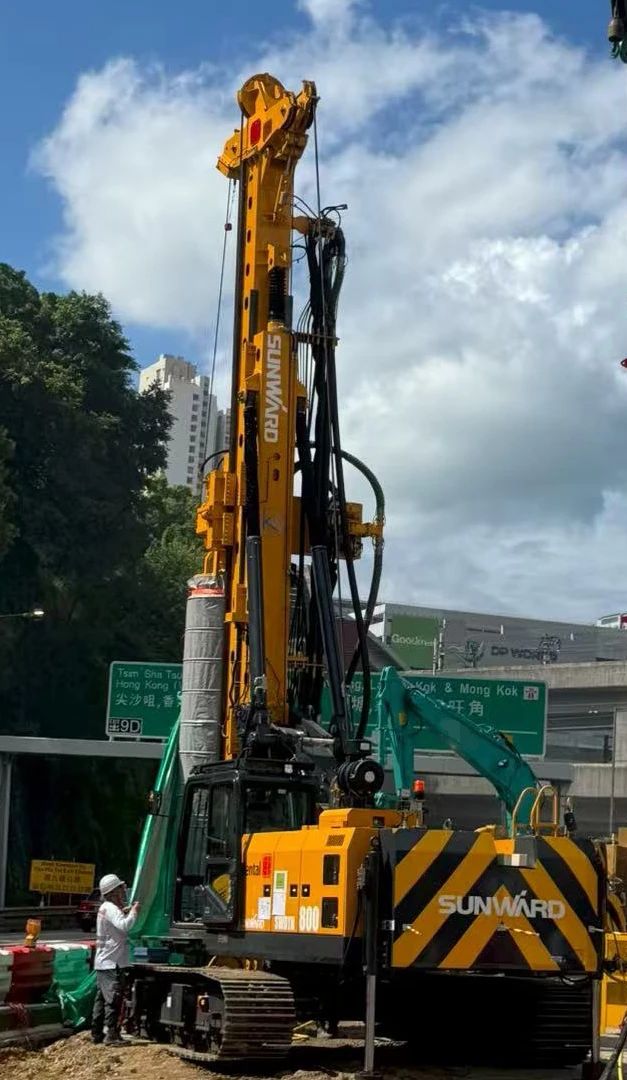 硬核首秀！山河智能SWDTH800大直徑潛孔錘鉆機進擊香港市場